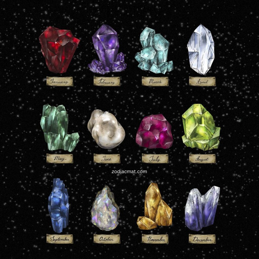 zodiac birthstones 